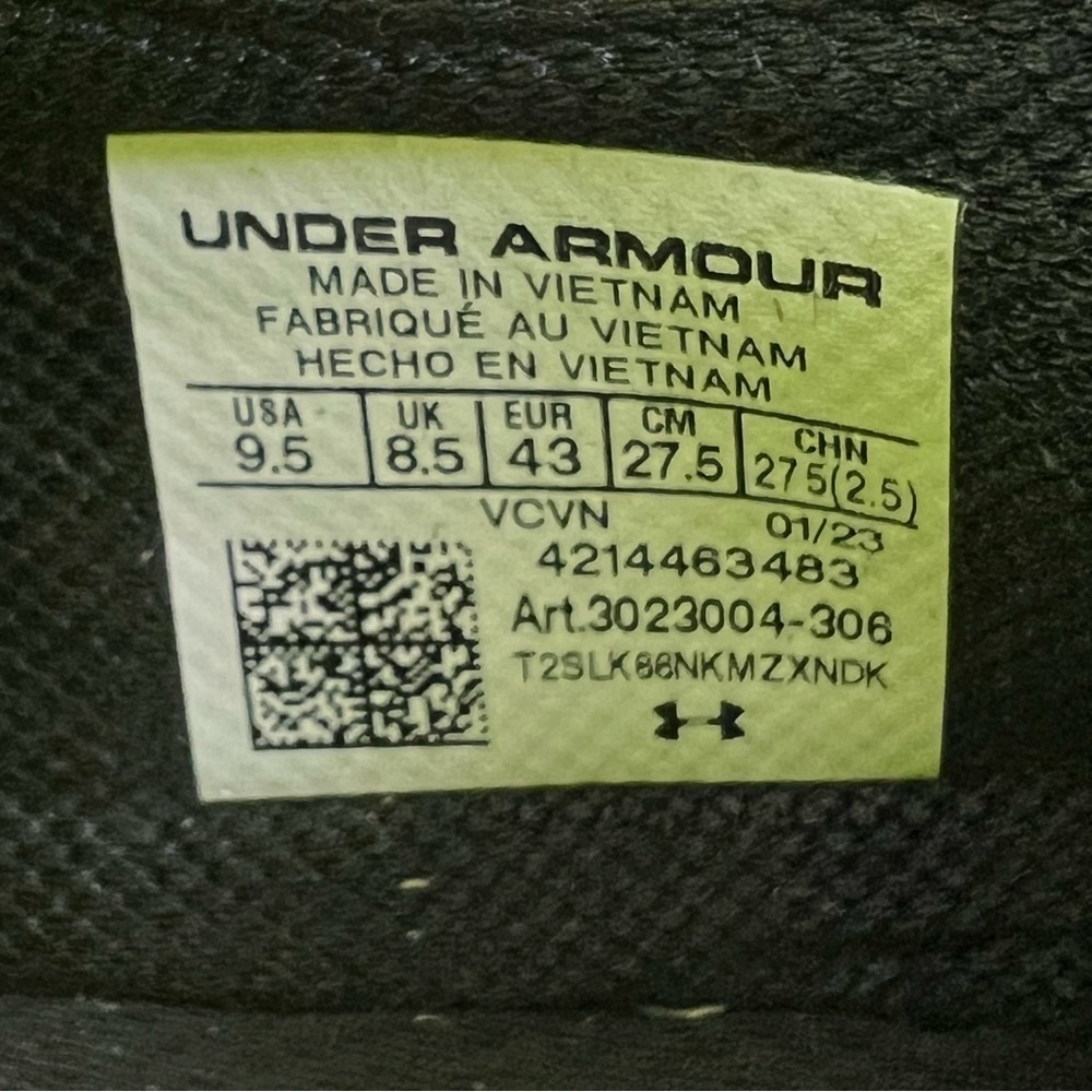 Under Armour UA Project Rock 3 HOVR Volt Black - Picture 7 of 7